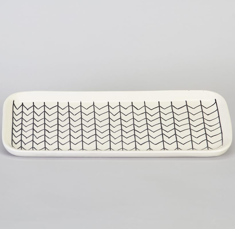 Fad hvid - Motiv Zig Zag - Billede 2