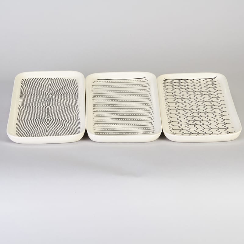 Fad hvid - Motiv Zig Zag - Billede 3