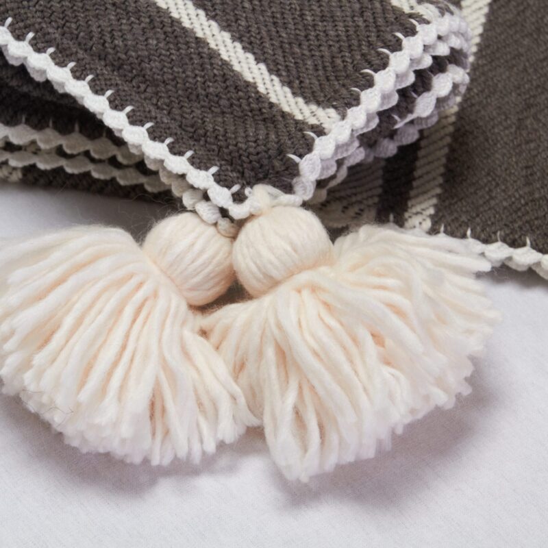 Sengetæppe i uld 270x224