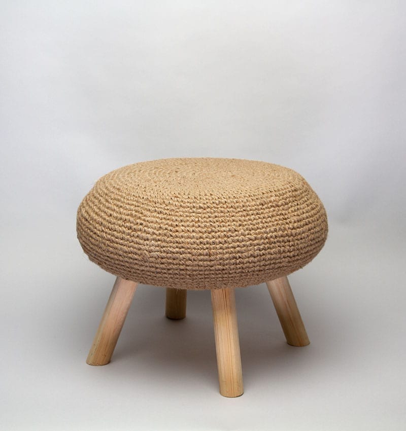 Skammel i rattan - Billede 2