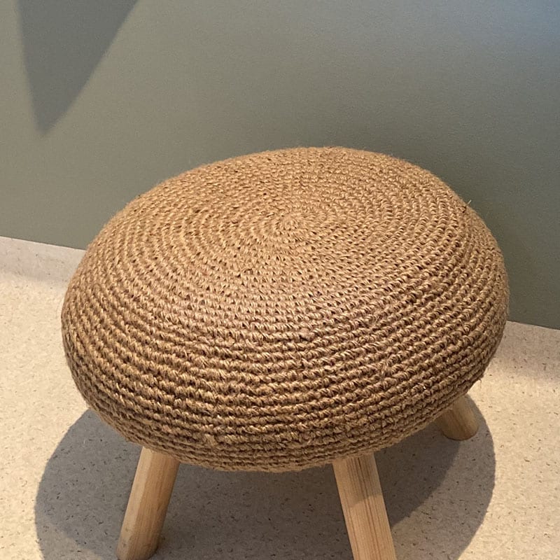 Skammel i rattan - Billede 3