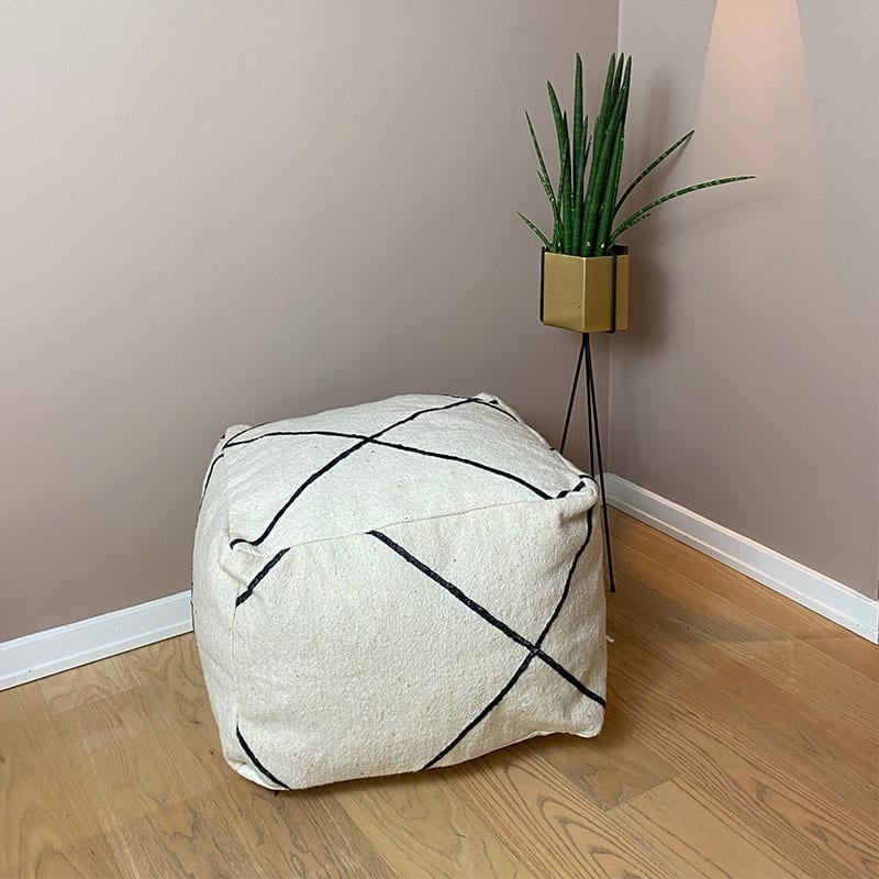 Marokkansk puf i Kelim - Beni Ouarain - Billede 4