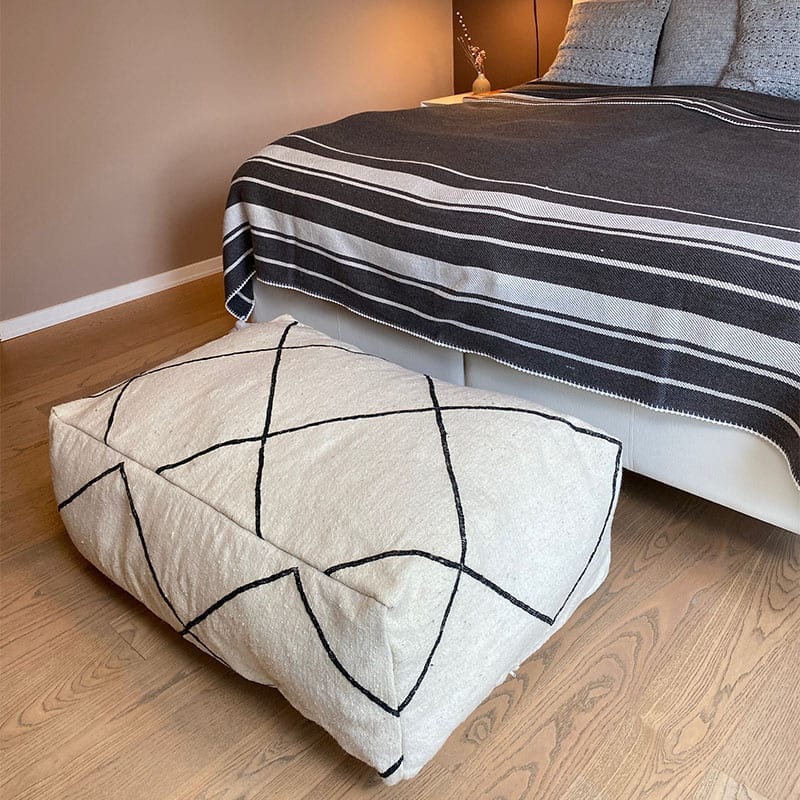 Marokkansk puf i Kelim - Beni Ouarain - Billede 3