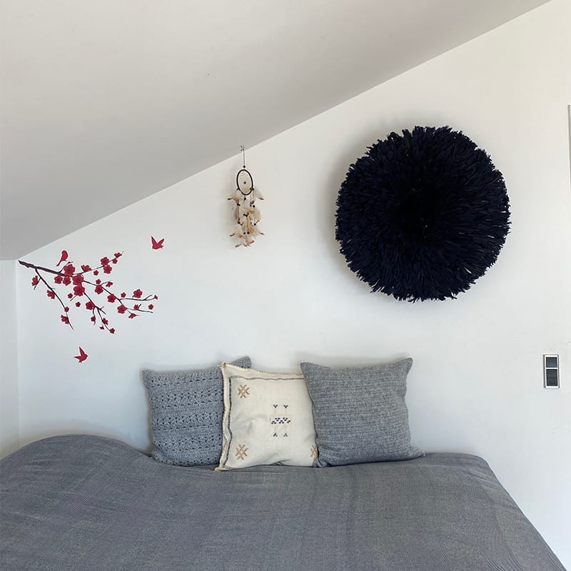 Fjer vægdekoration Juju hat - midnatsblå/sort - Billede 5