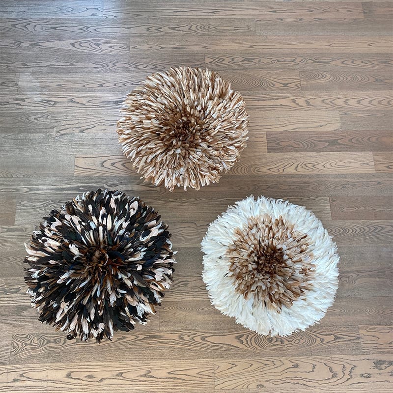 Fjer vægdekoration Juju hat - mørkebrunt miks - Billede 7