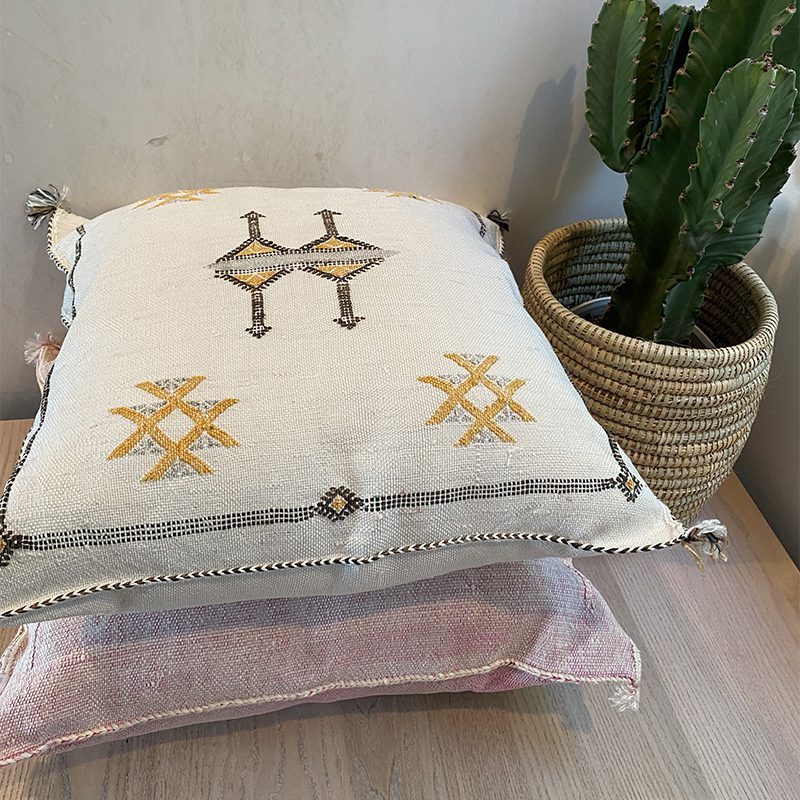 Kaktussilke pudebetræk - hvid - Billede 5