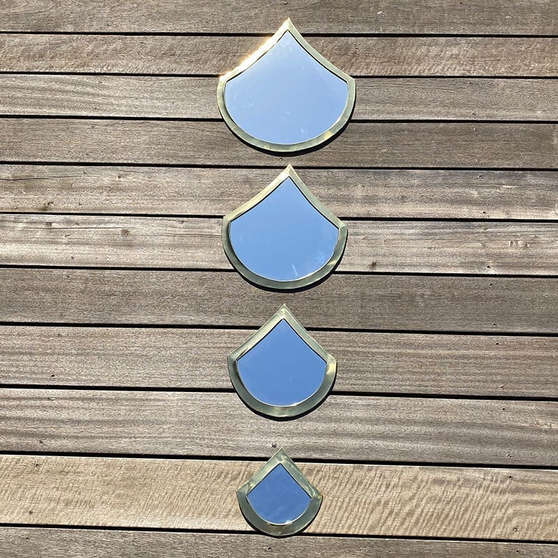 Spejl dråbe - guld - Billede 2