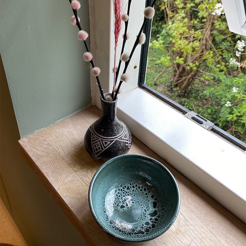 Skål coupé grøn meleret - Billede 6