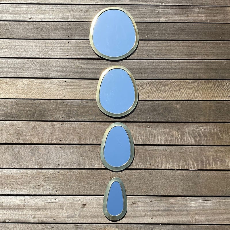 Spejl oval - guld - Billede 2