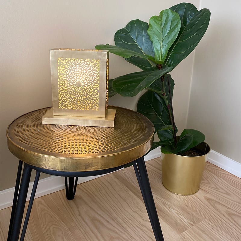 bord i patineret messing - Billede 6