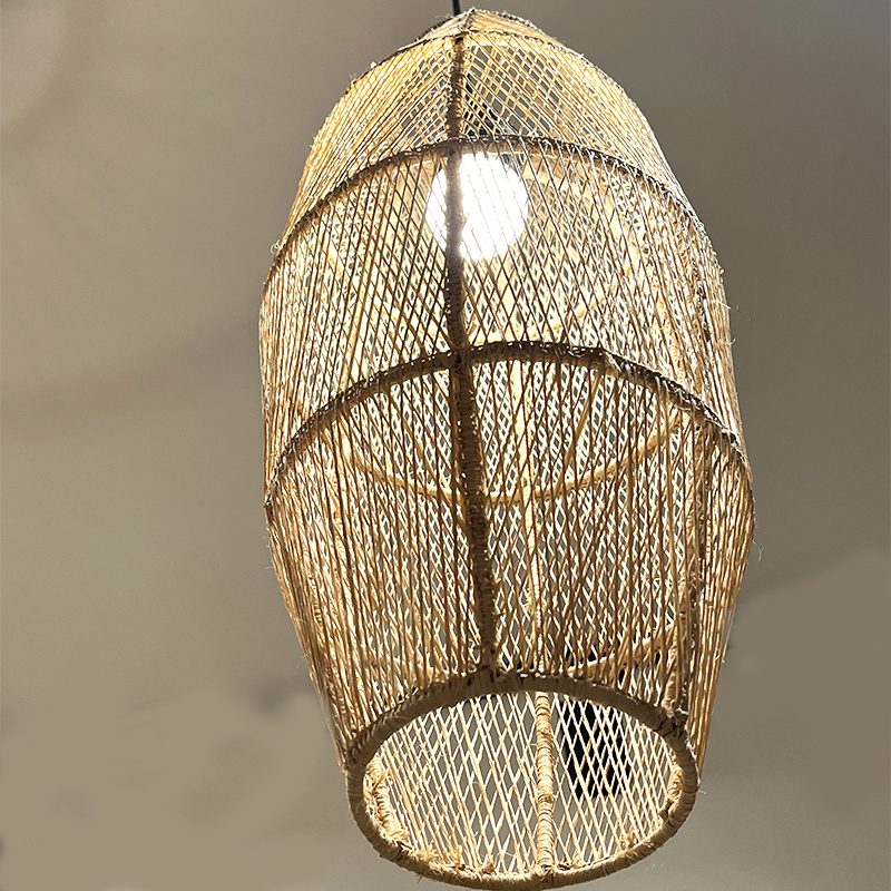 Marokkansk Rafia lampe - Billede 4