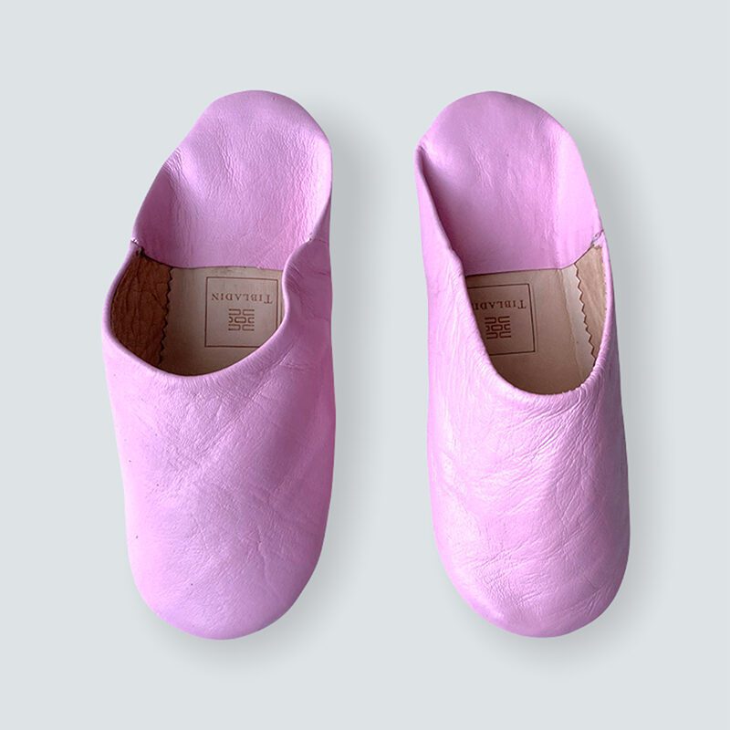 Marokkanske slippers - rosa (kvinde)
