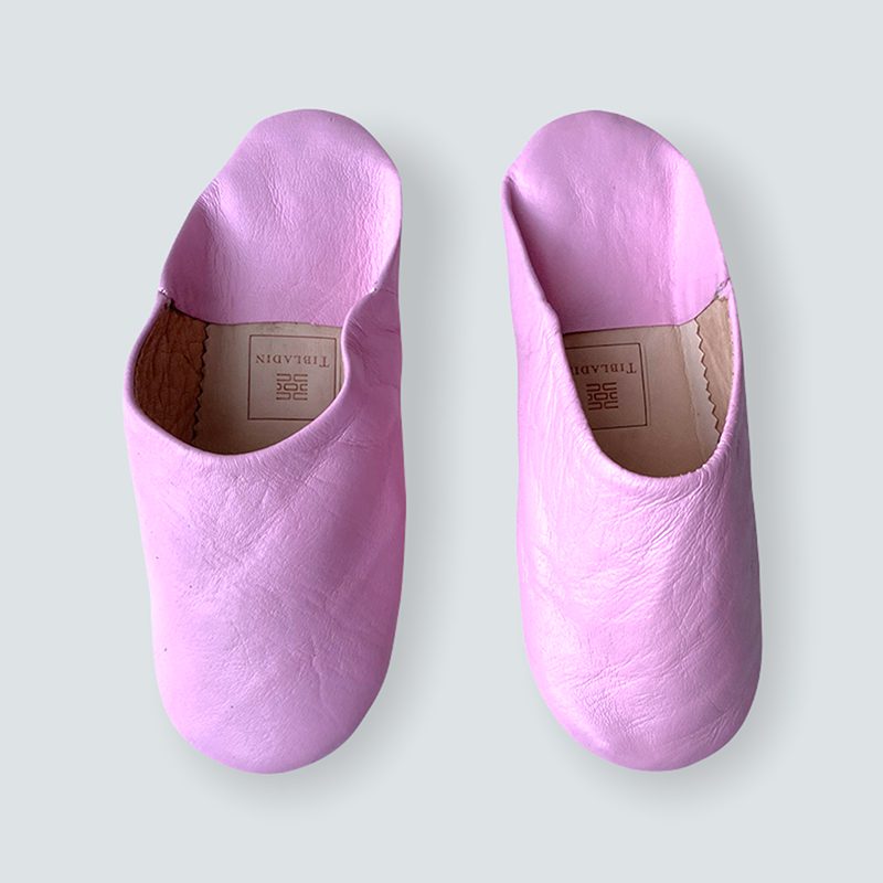 Marokkanske slippers - rosa (kvinde)