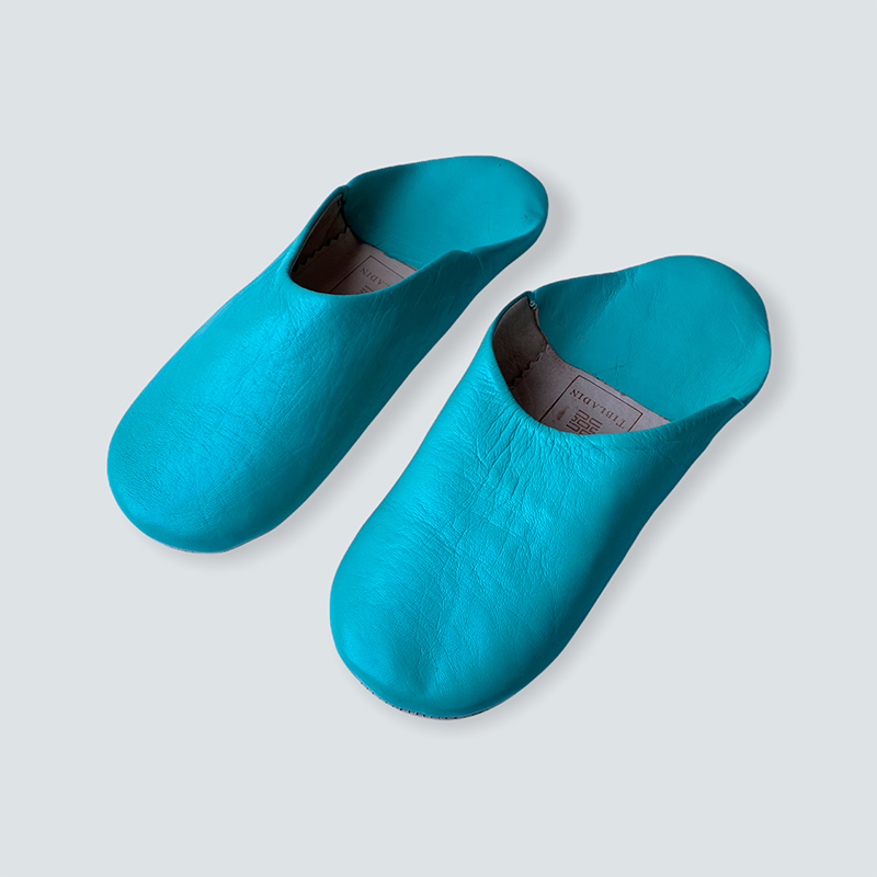 Marokkanske slippers - turkis (kvinde) - Billede 3