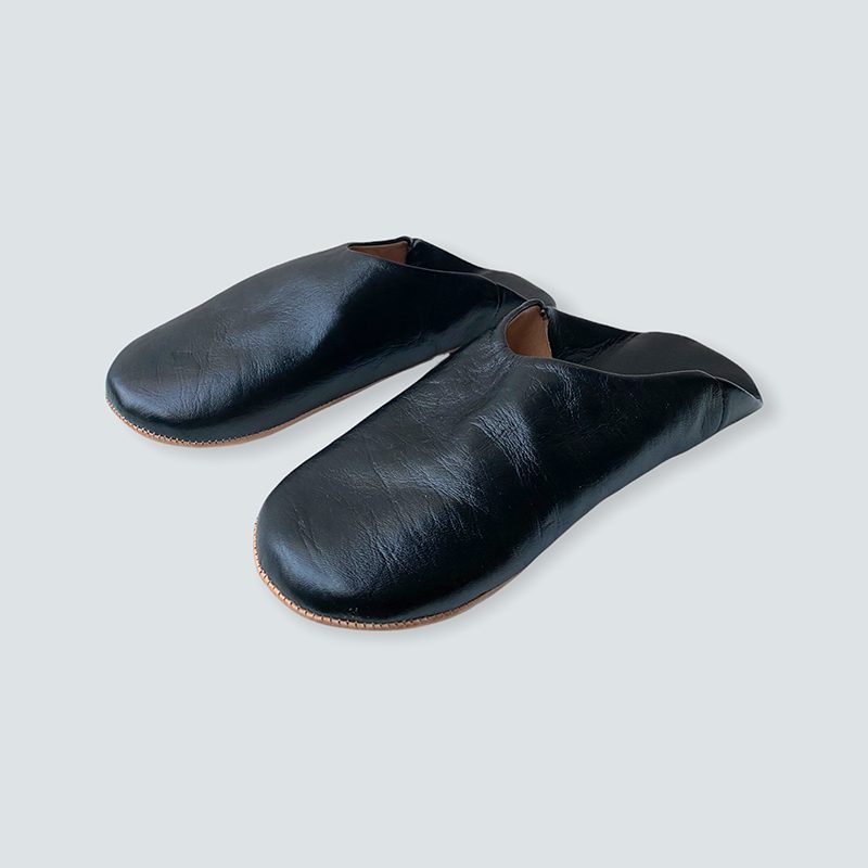 Marokkanske slippers - sort (herre) - Billede 2