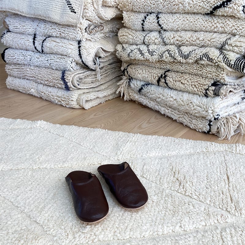 Marokkanske slippers - sort (herre) - Billede 6