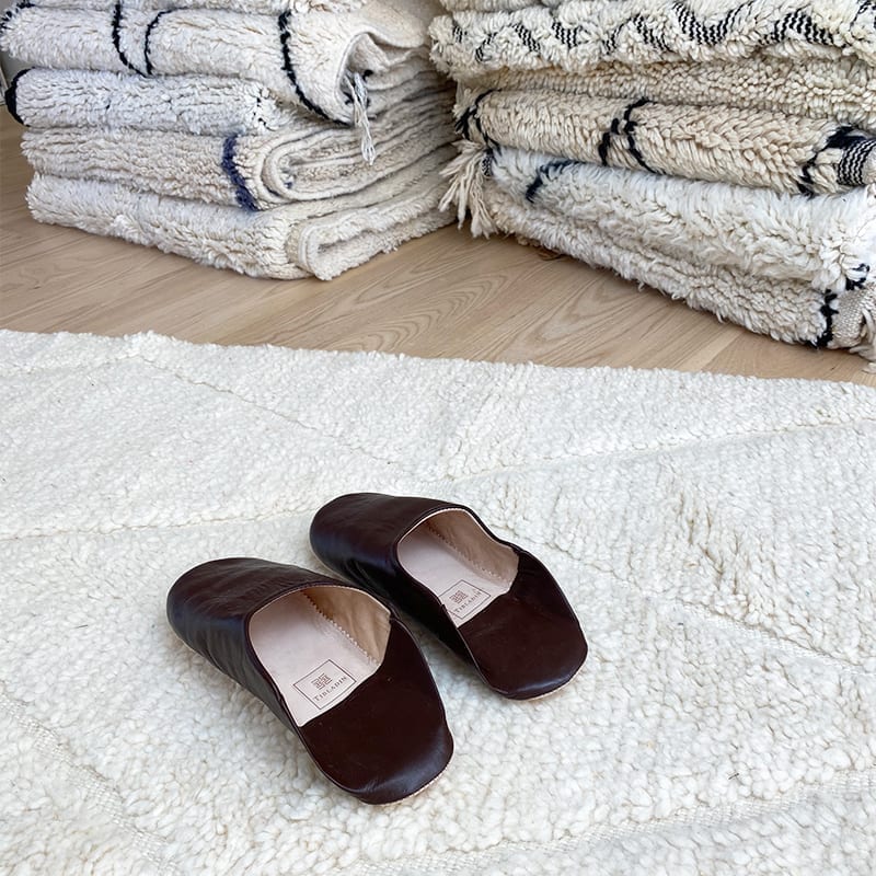 Marokkanske slippers - sort (herre) - Billede 4