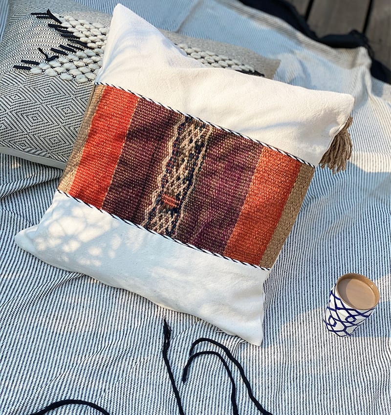 Pudebetræk i berbisk tæppe - Billede 4