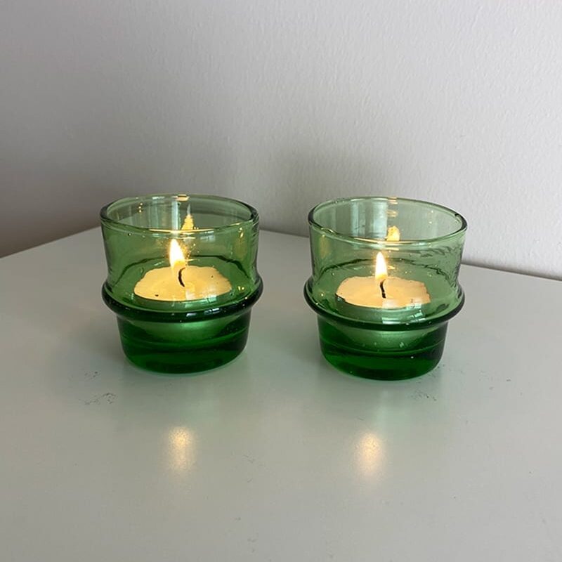 Beldi fyrfadsstager - grøn