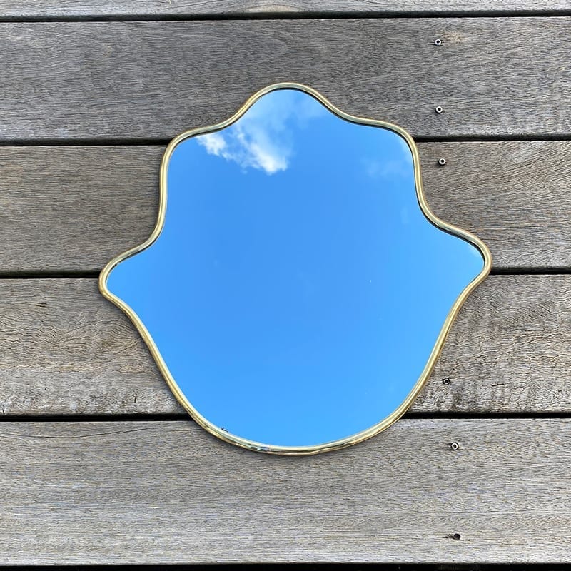 Spejl Fatimas hånd - guld