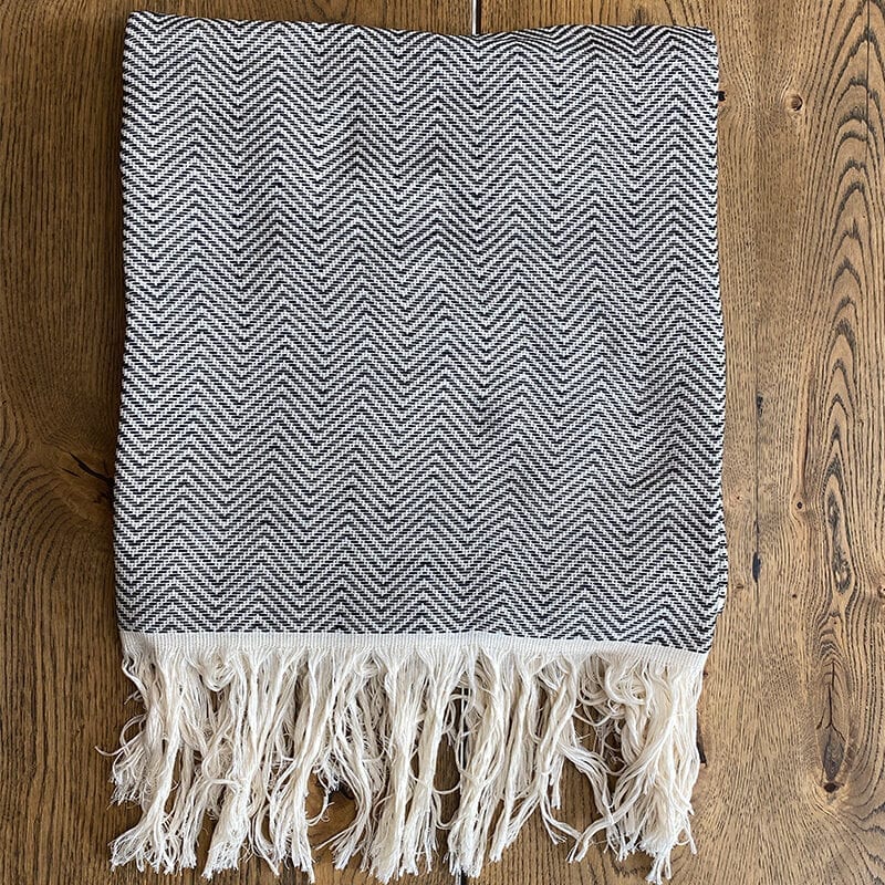 Marokkansk plaid - zig zag mønster