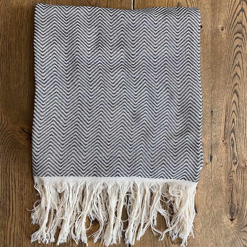 Marokkansk plaid - zig zag mønster