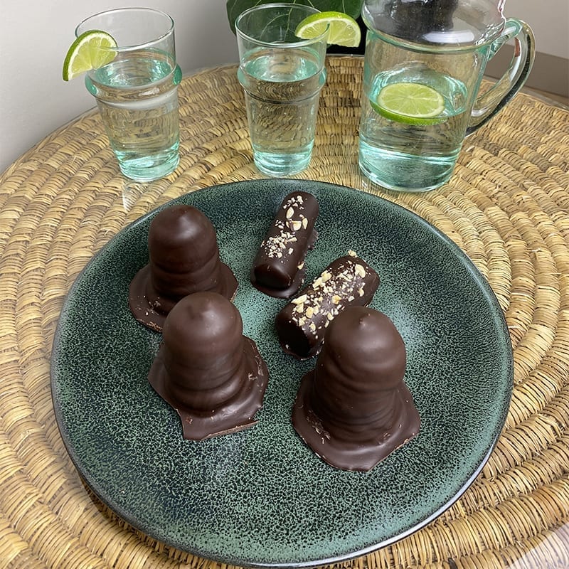 Tallerken grøn marbré - 30 cm. - Billede 6