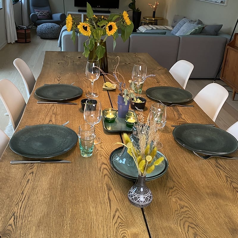 Tallerken grøn marbré leopard - 30 cm. - Billede 4