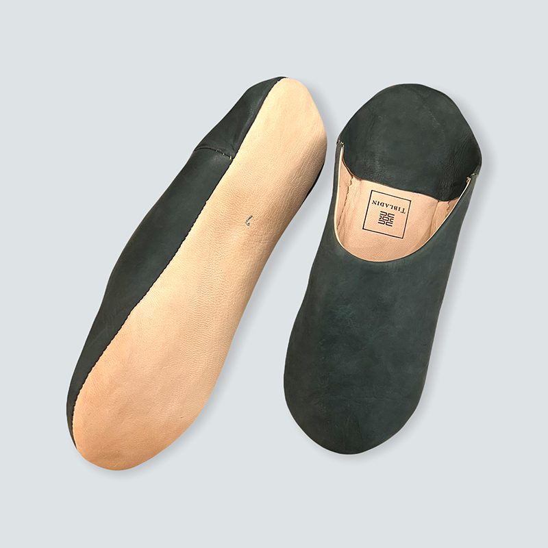 Marokkanske slippers - petroleumsblå (herre) - Billede 2