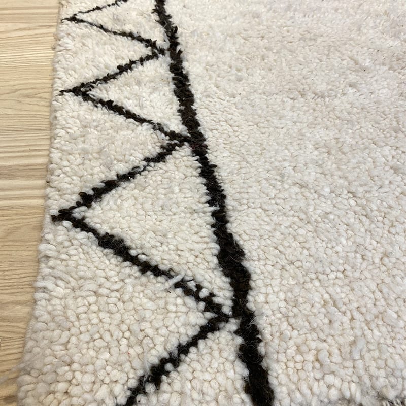 Håndvævet uldtæppe Beni Ouarain 170x255 - Billede 4