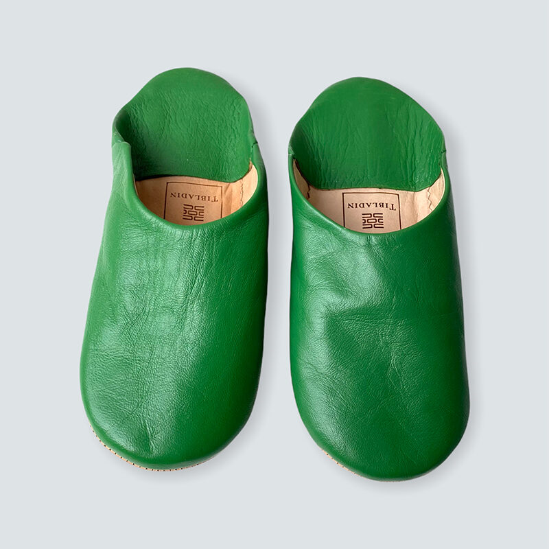 Marokkanske slippers - grøn (kvinde)