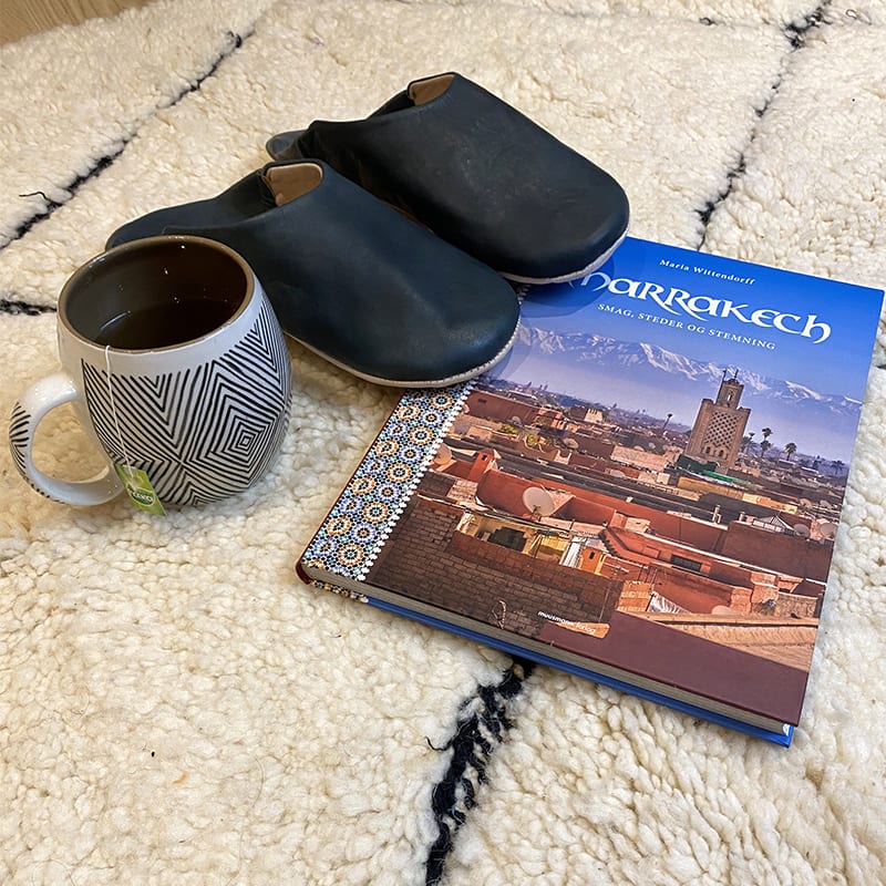 Marokkanske slippers - petroleumsblå (herre) - Billede 5