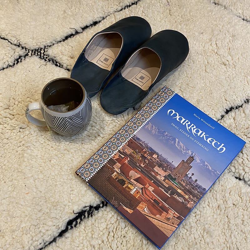 Marokkanske slippers - petroleumsblå (herre) - Billede 4