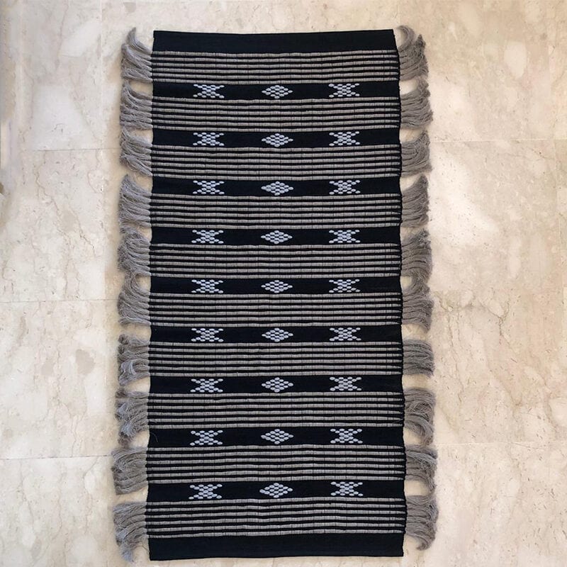 Håndvævet tæppe i bomuld, Aswad