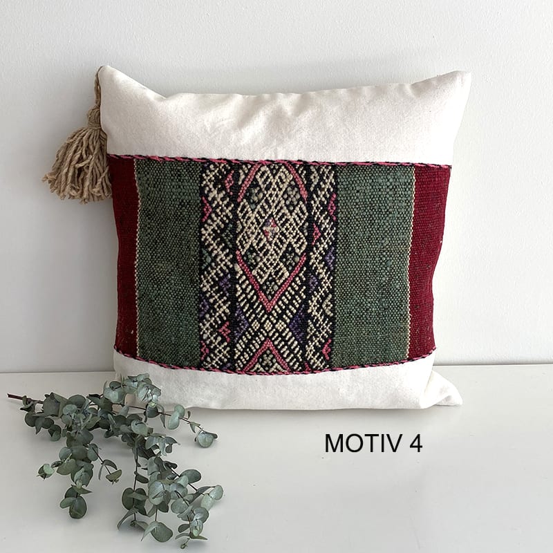 Pudebetræk i vintage berbertæppe i varme farver - Billede 6