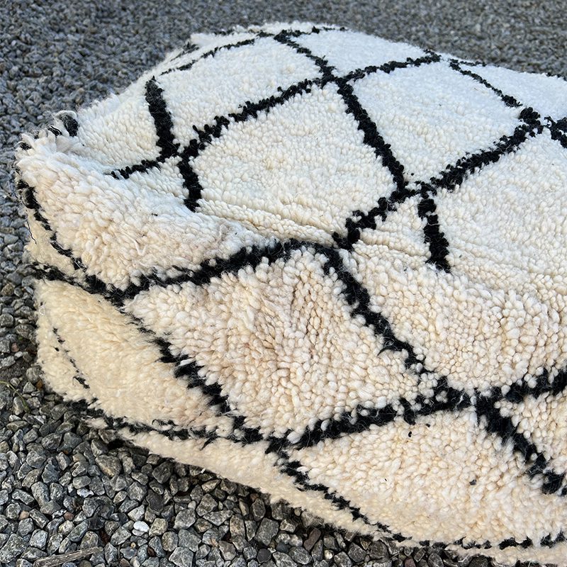 Gulvpude/puf Beni Ouarain - Ruder 2 - Billede 5