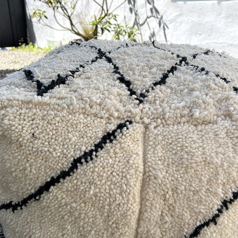 Gulvpude/puf Beni Ouarain - Ruder 1 - Billede 3