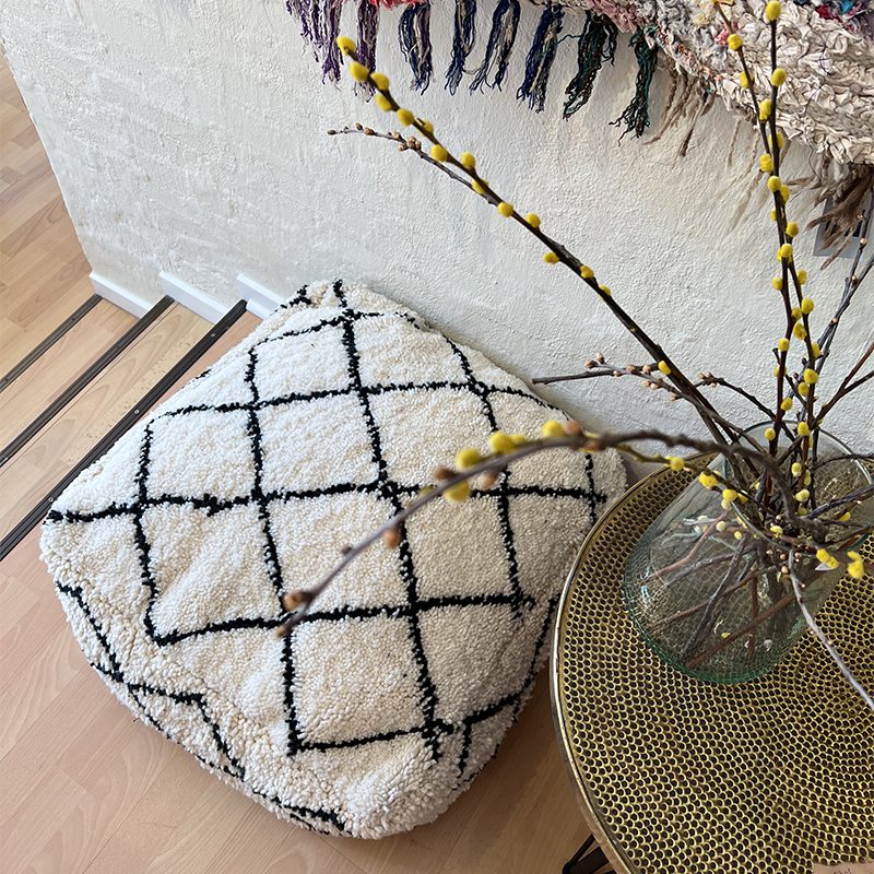 Gulvpude/puf Beni Ouarain - Ruder 3 - Billede 2