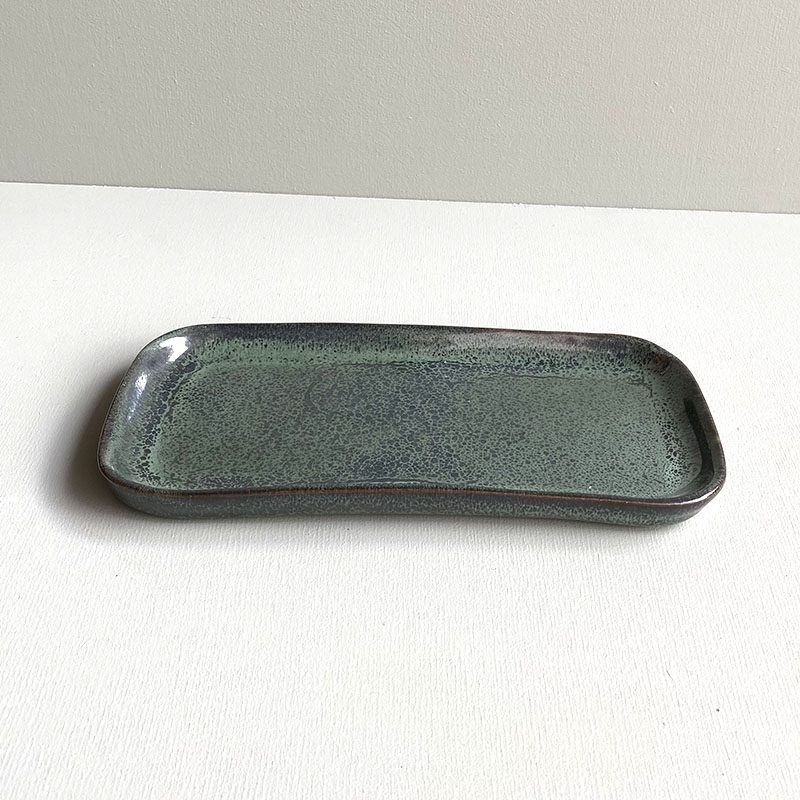 Fad grøn marbré - Stentøj - Billede 4