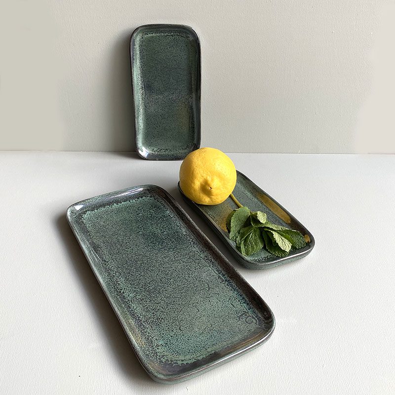 Fad grøn marbré - Stentøj