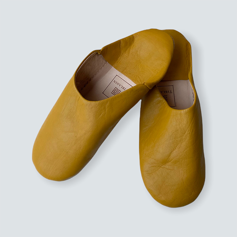 Marokkanske slippers - moutarde gul (kvinde) - Billede 5