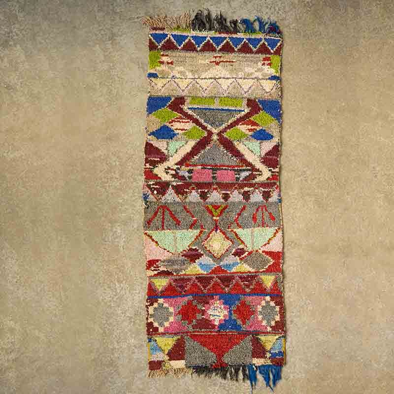 Marokkansk Boucherouite tæppe - Beau 76x194