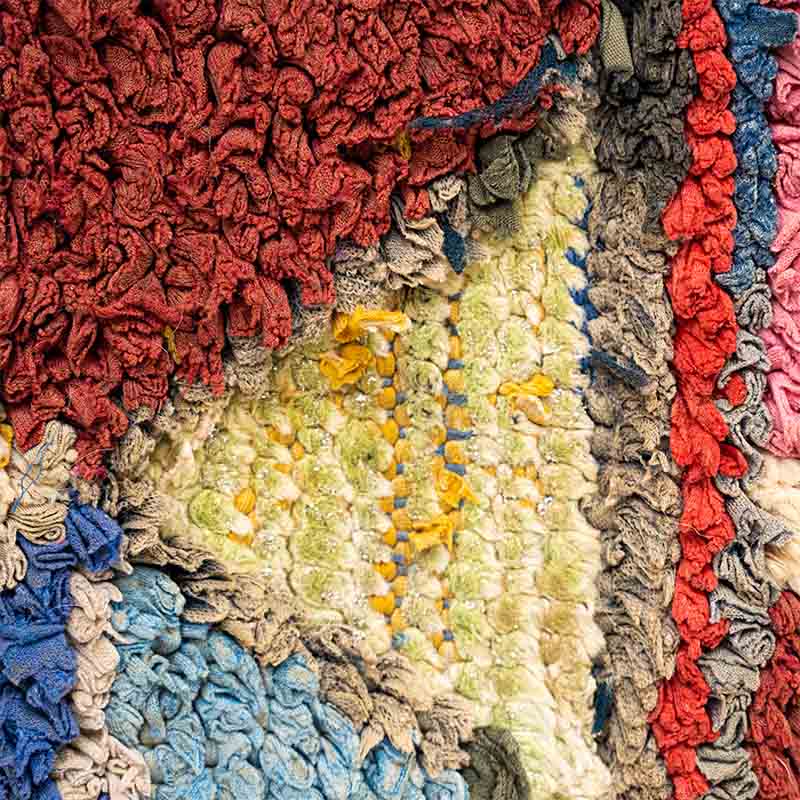 Marokkansk Boucherouite tæppe - Beau 76x194 - Billede 3