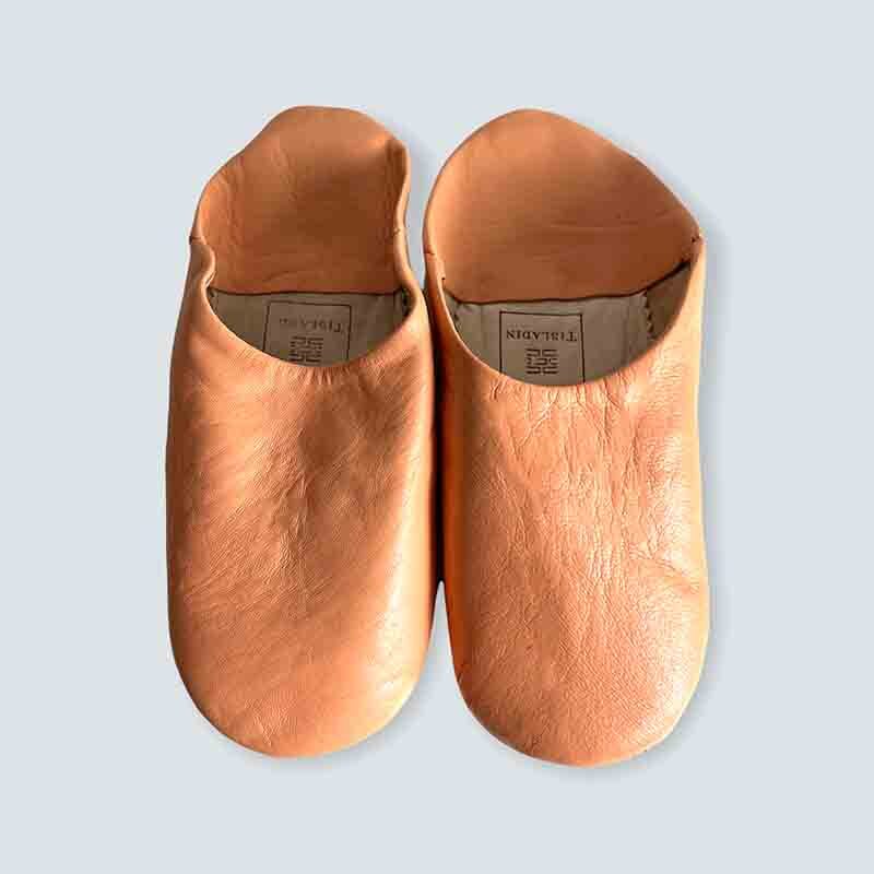 Marokkanske slippers - Peach (kvinde)