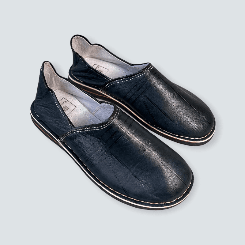 Marokkanske slippers/sko petrol (herre) - Billede 2