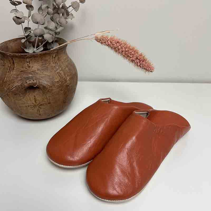 Marokkanske slippers - Terracotta (kvinde) - Billede 4