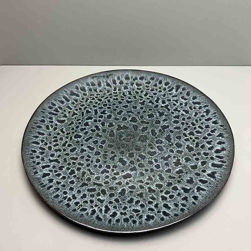 Tallerken grøn marbré leopard - 30 cm. - Billede 2