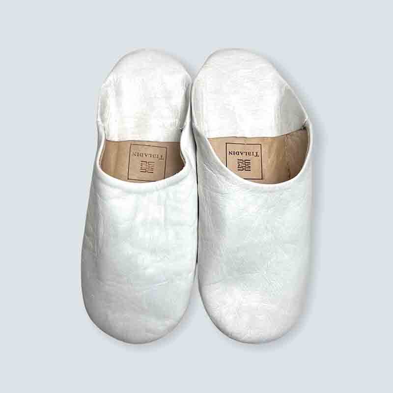 Marokkanske slippers - Hvid (kvinde)