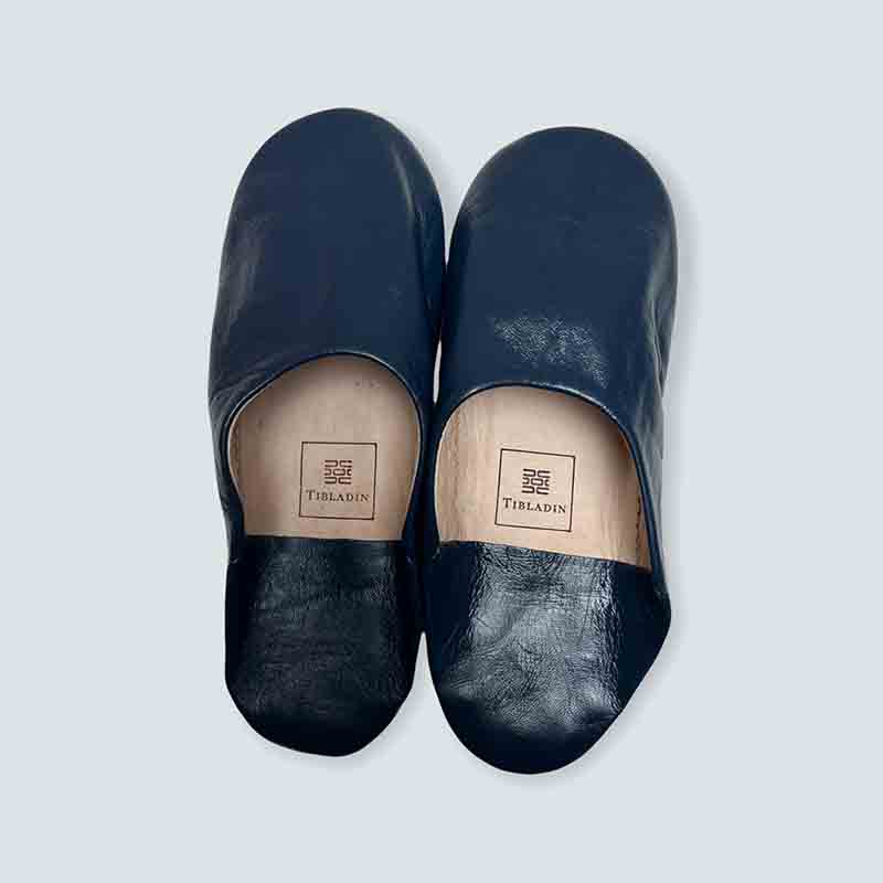 Marokkanske slippers - Midnatsblå(kvinde) - Billede 4