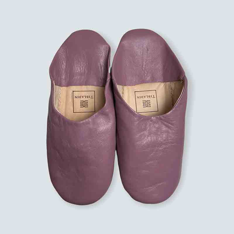 Marokkanske slippers - Lys violet (kvinde)